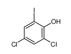 2,4-dichloro-6-iodophenol Structure
