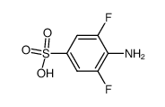 3,5-Difluorosulfanilic acid (SO3H=1)结构式