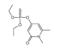4-diethoxyphosphinothioyloxy-1,6-dimethylpyridin-2-one结构式