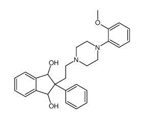 2-[2-[4-(2-methoxyphenyl)piperazin-1-yl]ethyl]-2-phenyl-1,3-dihydroindene-1,3-diol Structure
