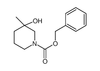 3-羟基-3-甲基哌啶-1-羧酸苄酯结构式