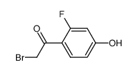 2-bromo-1-(2-fluoro-4-hydroxyphenyl)-1-ethanone结构式