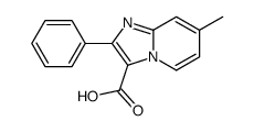 7-Methyl-2-phenylimidazo[1,2-a]pyridine-3-carboxylic acid结构式