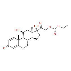 Prednisolone 21-Ethylcarbonate Structure