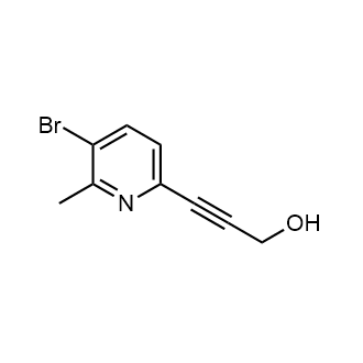 3-(5-Bromo-6-methylpyridin-2-yl)prop-2-yn-1-ol Structure