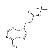 9-(2-tert-butoxycarbonylethyl)adenine结构式