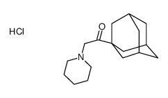 1-(1-adamantyl)-2-piperidin-1-ylethanone,hydrochloride结构式