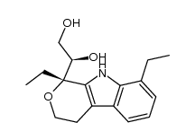 (1S,1'R)-(1,8-diethyl-1,3,4,9-tetrahydropyrano[3,4-b]indol-1-yl)ethane-1,2-diol结构式