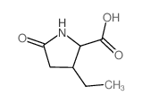3-ethyl-5-oxo-pyrrolidine-2-carboxylic acid structure