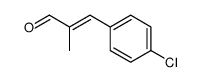2-PROPENAL, 3-(4-CHLOROPHENYL)-2-METHYL-结构式