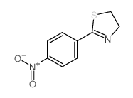 Thiazole,4,5-dihydro-2-(4-nitrophenyl)- Structure