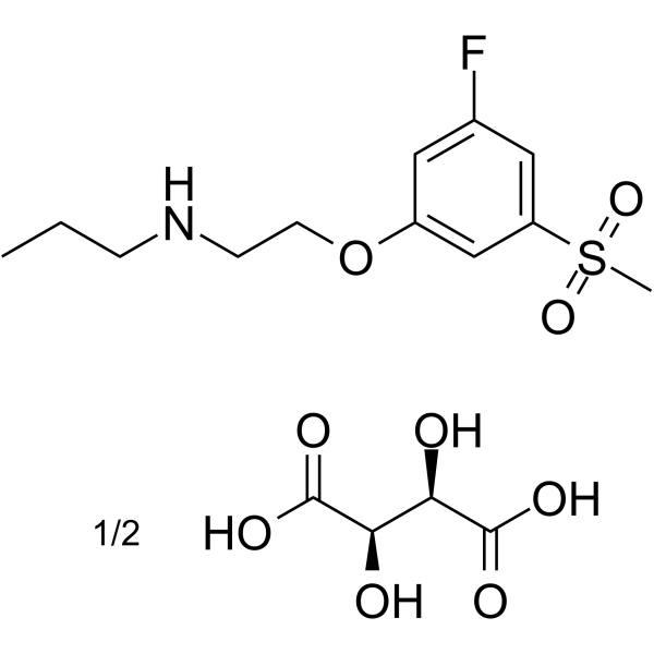 Mesdopetam hemitartrate结构式