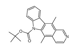 tert-butyl 5,11-dimethylpyrido[4,3-b]carbazole-6-carboxylate结构式