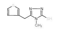 4-甲基-5-(3-噻吩甲基)-4H-1,2,4-噻唑-3-硫醇结构式