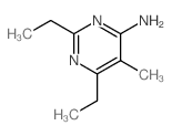 4-Pyrimidinamine,2,6-diethyl-5-methyl- structure