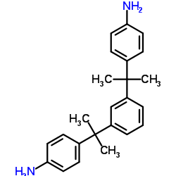 1,3-双[2-(4-氨基苯基)-2-丙基]苯结构式