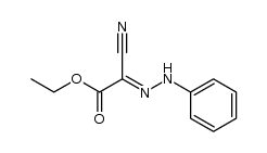 E-ethyl cyano(phenylhydrazono)acetate结构式