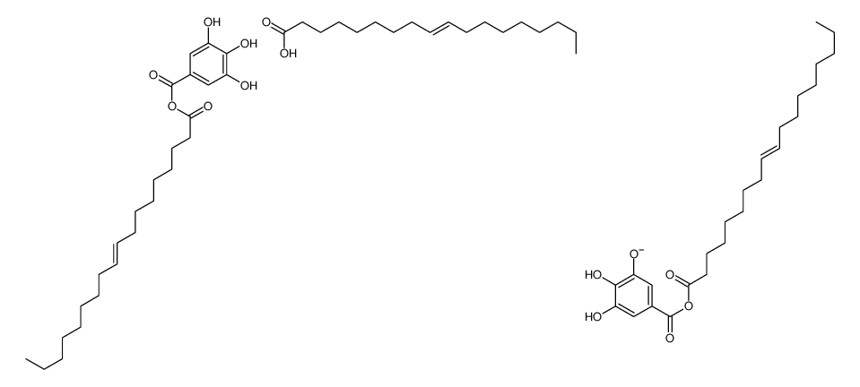 octadec-9-enoate,octadec-9-enoyl 3,4,5-trihydroxybenzoate Structure