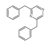 Pyrazine,2,6-bis(phenylmethyl)- structure