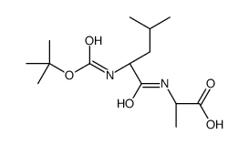 (2S)-2-[[(2S)-4-methyl-2-[(2-methylpropan-2-yl)oxycarbonylamino]pentanoyl]amino]propanoic acid结构式