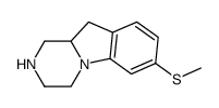 7-(methylthio)-1,2,3,4,10,10a-hexahydropyrazino[1,2-a]indole结构式