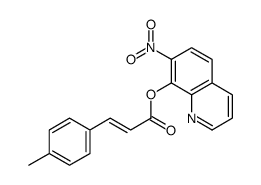 (7-nitroquinolin-8-yl) (E)-3-(4-methylphenyl)prop-2-enoate结构式