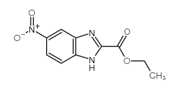 5-NITRO-1H-BENZIMIDAZOLE-2-CARBOXYLIC ACID ETHYL ESTER structure