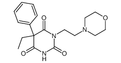 5-ethyl-1-(2-morpholin-4-yl-ethyl)-5-phenyl-pyrimidine-2,4,6-trione结构式