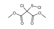 dimethyl 2-chloro-2-(chlorothio)propanedioate结构式