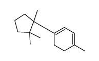 1-methyl-4-(1,2,2-trimethylcyclopentyl)cyclohexa-1,3-diene Structure
