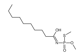 N-[methoxy(methylsulfanyl)phosphoryl]decanamide Structure