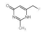 4-Pyrimidinol,6-(Fluoromethyl)-2-methyl-1H-pyrimidin-4-one结构式