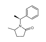 5-methyl-1-((S)-1-phenylethyl)pyrrolidin-2-one结构式