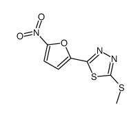 2-methylsulfanyl-5-(5-nitrofuran-2-yl)-1,3,4-thiadiazole Structure
