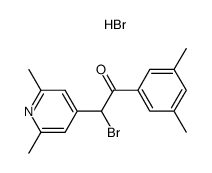 2-bromo-1-(3,5-dimethylphenyl)-2-(2,6-dimethyl-4-pyridyl)ethanone hydrobromide Structure