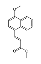 methyl 3-(4-methoxynaphthalen-1-yl)prop-2-enoate结构式