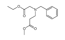 methyl 3-(benzyl(2-ethoxy-2-oxoethyl)amino)propanoate结构式