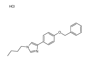1-butyl-4-(4-phenylmethoxyphenyl)imidazole,hydrochloride结构式