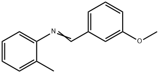 n-(3-methoxybenzylidene)-o-toluidine Structure