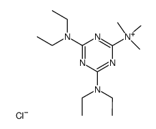 (4,6-Bis-diethylamino-[1,3,5]triazin-2-yl)-trimethyl-ammonium; chloride结构式