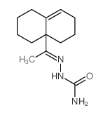 Hydrazinecarboxamide,2-[1-(2,3,4,6,7,8-hexahydro-8a(1H)-naphthalenyl)ethylidene]- Structure