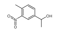 1-(4-methyl-3-nitrophenyl)ethan-1-ol结构式