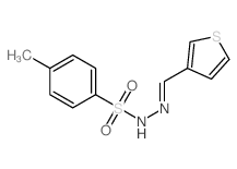4-methyl-N-(thiophen-3-ylmethylideneamino)benzenesulfonamide结构式