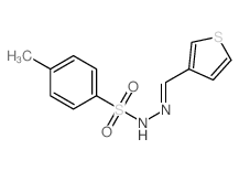 4-methyl-N-(thiophen-3-ylmethylideneamino)benzenesulfonamide structure