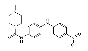 4-Methyl-N-[4-[(4-nitrophenyl)amino]phenyl]-1-piperazinecarbothioamide structure