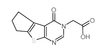 (4-氧-6,7-二氢-4H,5H-环戊基[4,5]噻吩-[2,3-d]嘧啶-3-基)-乙酸结构式