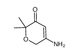 2H-Pyran-3(6H)-one,5-amino-2,2-dimethyl-(9CI)结构式