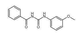 1-benzoyl-3-(3-methoxyphenyl)urea结构式