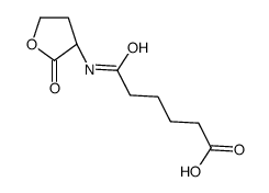 (S)-6-OXO-6-((2-OXOTETRAHYDROFURAN-3-YL)AMINO)HEXANOIC ACID Structure