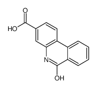 5,6-Dihydro-6-oxophenanthridine-3-carboxylic acid结构式